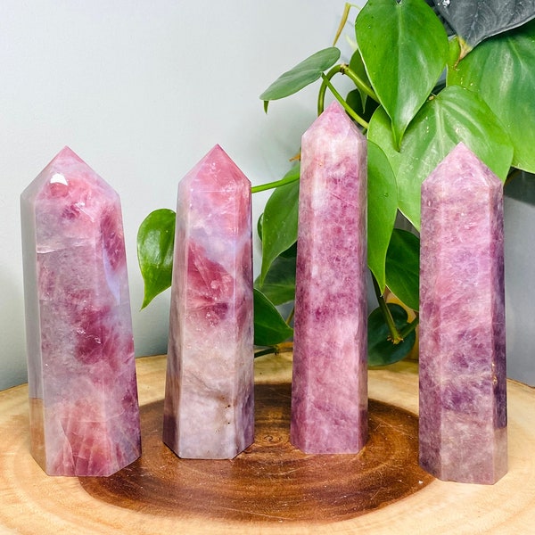 Lavender Rose Quartz Towers | Pink Purple Lavender l | High Quality | Healing Crystal | Reiki Chakra Gemstone