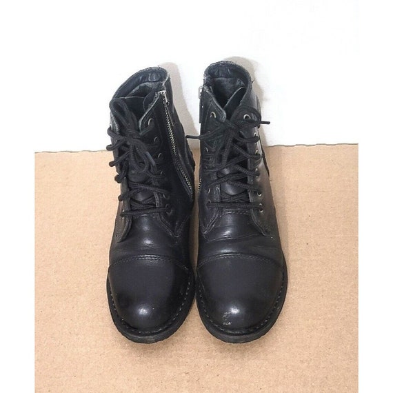 Harley Davidson Black Leather Ankle Motorcycle Boots … - Gem