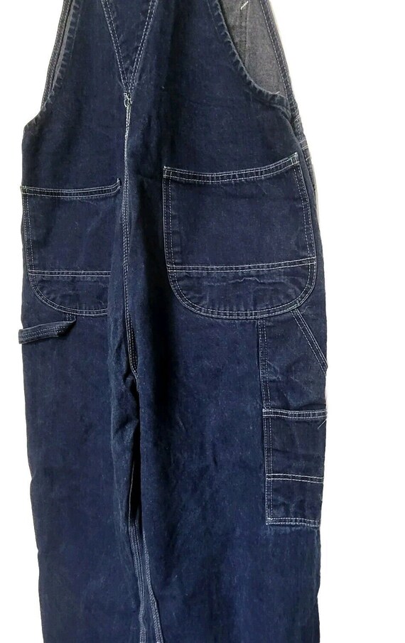 Key Imperial Denim Bib Overalls Men's Size 36x29 … - image 5