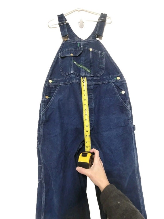 Key Imperial Denim Bib Overalls Men's Size 36x29 … - image 7