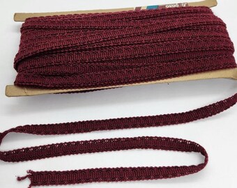 Decorator Gimp - Red - 1/2" - Sold by the Yard - Drapery Pillow Curtains Lamp Shade trim