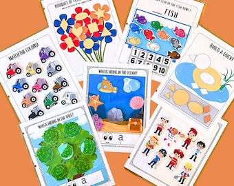 Preschool Curriculum, Toddler Busy Book, Toddler Learning Kit, Toddler Learning Binder, Home Learning Preschool, Printable Toddler Learning
