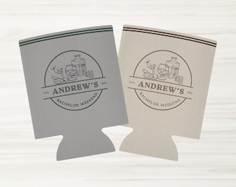 Bachelor Party Favors, Bachelor Party Can Coolers, Groom Beer Can Coolers, Brews Before I Dos, Bachelor Party Cups