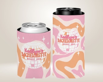 Dazed and Engaged, Disco Cowgirl, Bachelorette Party Can Coolers, Disco Bachelorette, Bachlorette Party Favor, Retro Bachelorette