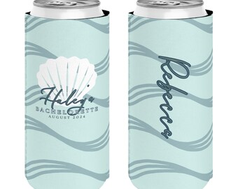 Beach Bachelorette, Slim Can Cooler, Coastal Cowgirl, Bachelorette Party Favors Beach, Bachelorette Party Can Coolers
