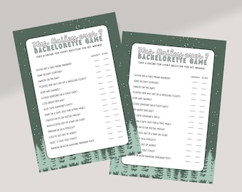 Camping Bachelorette, Hen Party Games, Camp Bachelorette, Bachelorette Party Games Instant Download, Printable Bachelorette Games