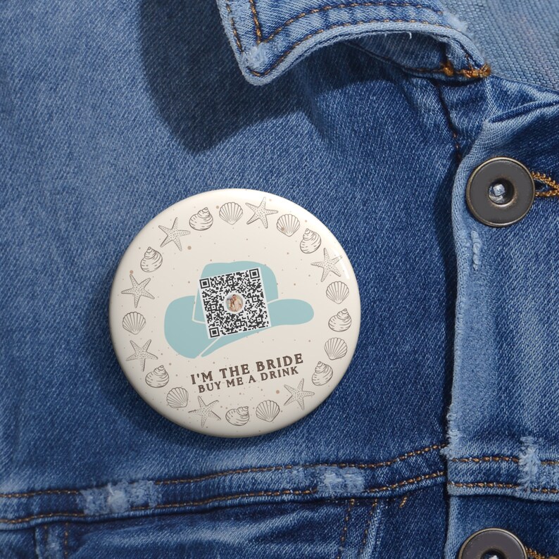 Coastal Cowgirl Bachelorette Party Buttons, Bachelorette Pins, Buy the Bride a Drink, Coastal Bachlorette Party Favor image 2