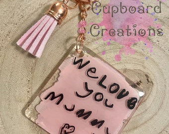 Keyring personalised with your child’s handwriting