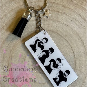 Dance Theme - Personalised Double Sided Keyring Keychain