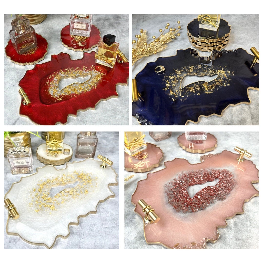 Classy Jewelry Tray for Dresser Vanity Tray Gift for Her Perfume Tray