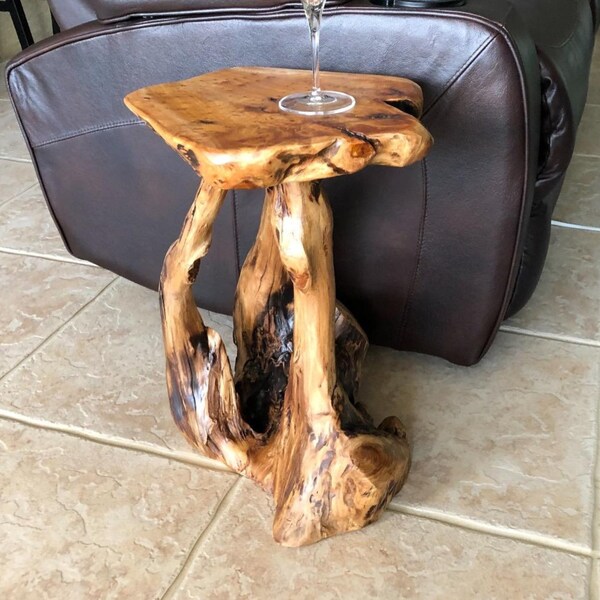 Wood Stump Stool Etsy
