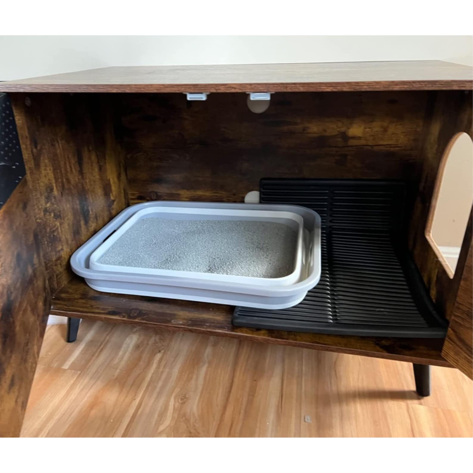 Hidden Cat Litter Box Furniture With Removable Divider High Etsy