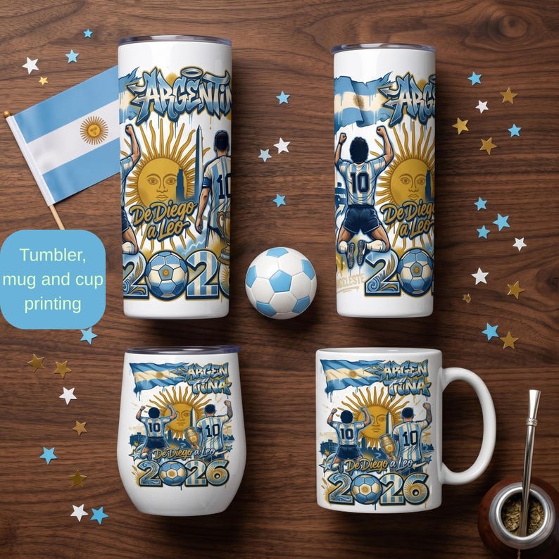 Argentina worldcup 2026 PNG Bundle l Albiceleste Shirt Design l Sun of May l Argentina Fan Merch l Diseño Argentina Digital l Remeras Futbol image 8