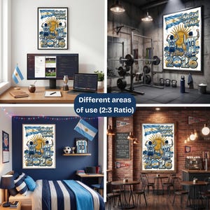 Argentina worldcup 2026 PNG Bundle l Albiceleste Shirt Design l Sun of May l Argentina Fan Merch l Diseño Argentina Digital l Remeras Futbol image 10