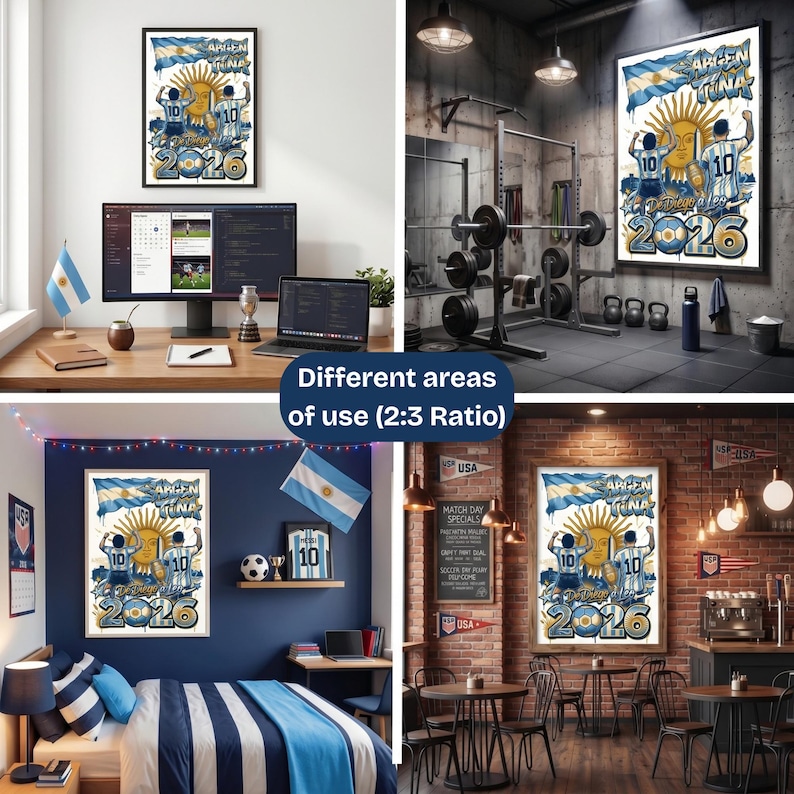 Argentina worldcup 2026 PNG Bundle l Albiceleste Shirt Design l Sun of May l Argentina Fan Merch l Diseño Argentina Digital l Remeras Futbol image 10
