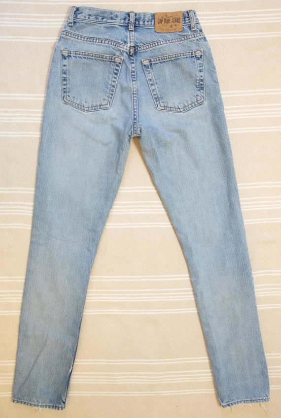 90s Gap Straight Leg Jeans with Long Inseam, 100%… - image 8