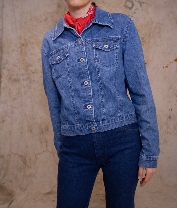 90s Lightweight Denim Jean Jacket - M View 3