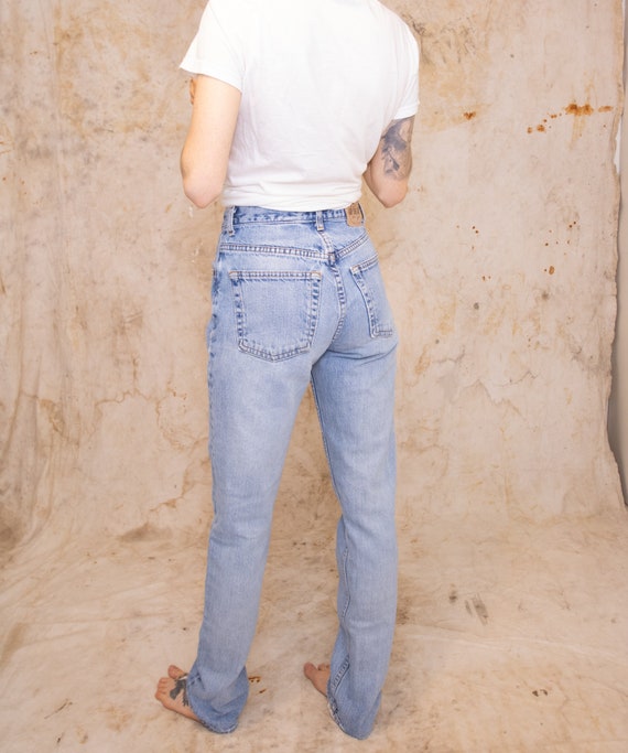 90s Gap Straight Leg Jeans with Long Inseam, 100%… - image 5