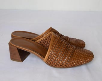 90s Woven Slip On Mules - 7