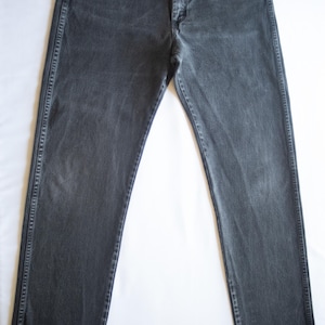 70s Black Wash Wrangler Cowboy Cut Jeans - 32x36 bild 3
