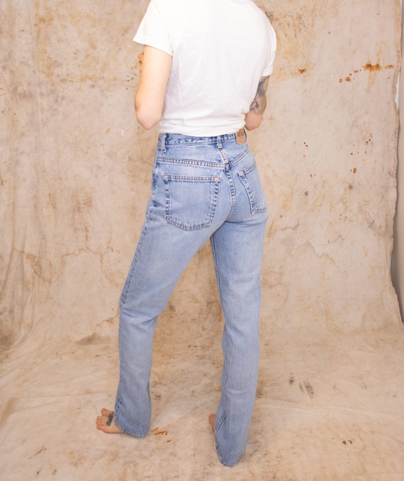 90s Gap Straight Leg Jeans with Long Inseam, 100%… - image 4