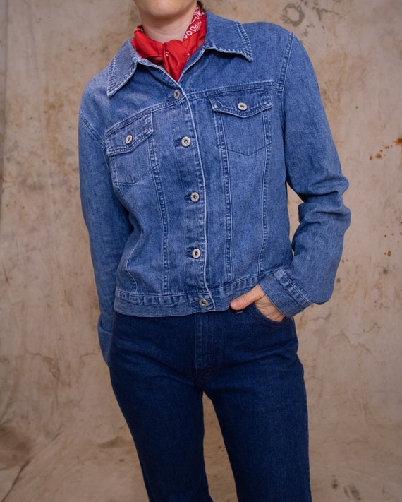 90s Lightweight Denim Jean Jacket - M View 2