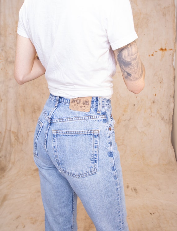 90s Gap Straight Leg Jeans with Long Inseam, 100%… - image 6