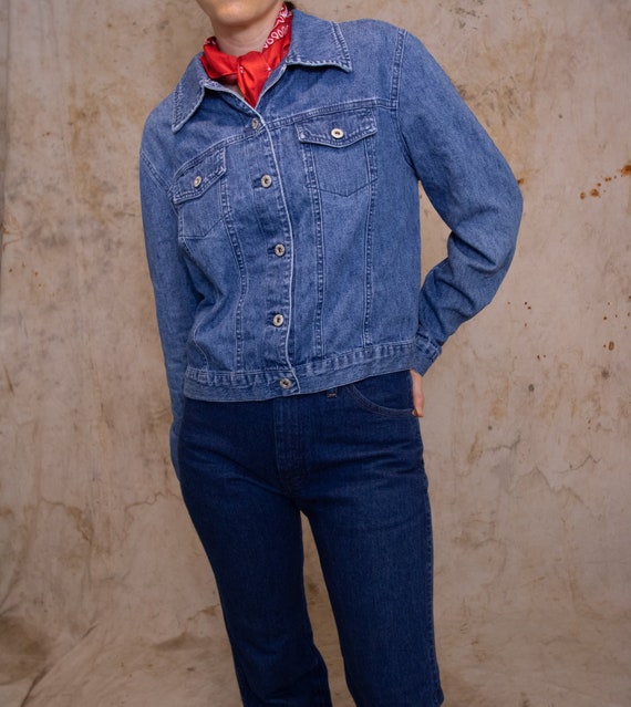 90s Lightweight Denim Jean Jacket - M