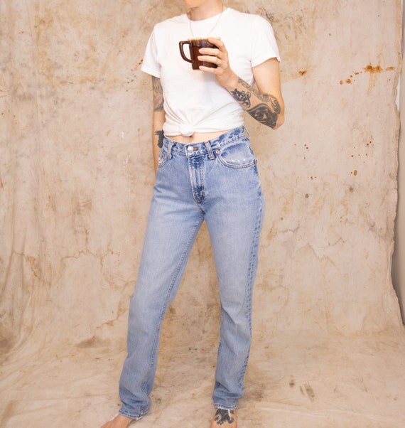 90s Gap Straight Leg Jeans with Long Inseam, 100%… - image 3