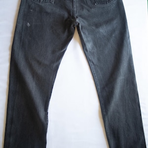 70s Black Wash Wrangler Cowboy Cut Jeans - 32x36 bild 2