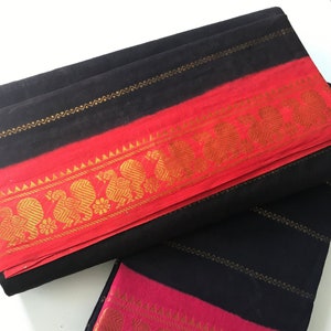 Handloom Veldhari Design Madurai Sungudi saree Traditional SouthIndian Festive wear sarees Party wear sariMadurai Temple City sari image 5