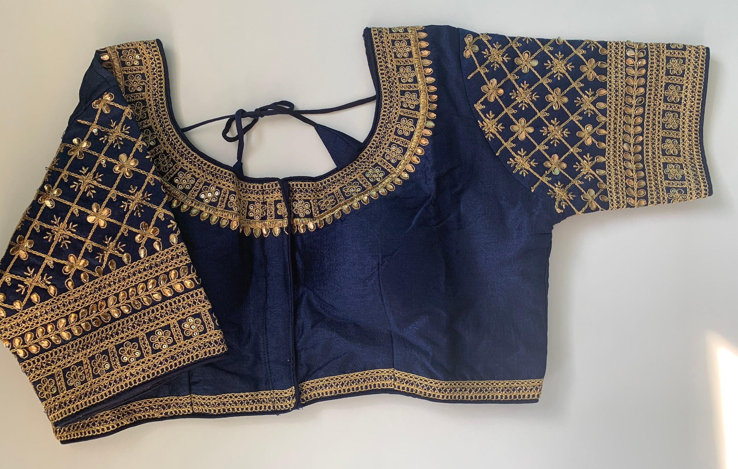 Olive Green OR Navy Blue Readymade Silk Saree Blouse With Etsy