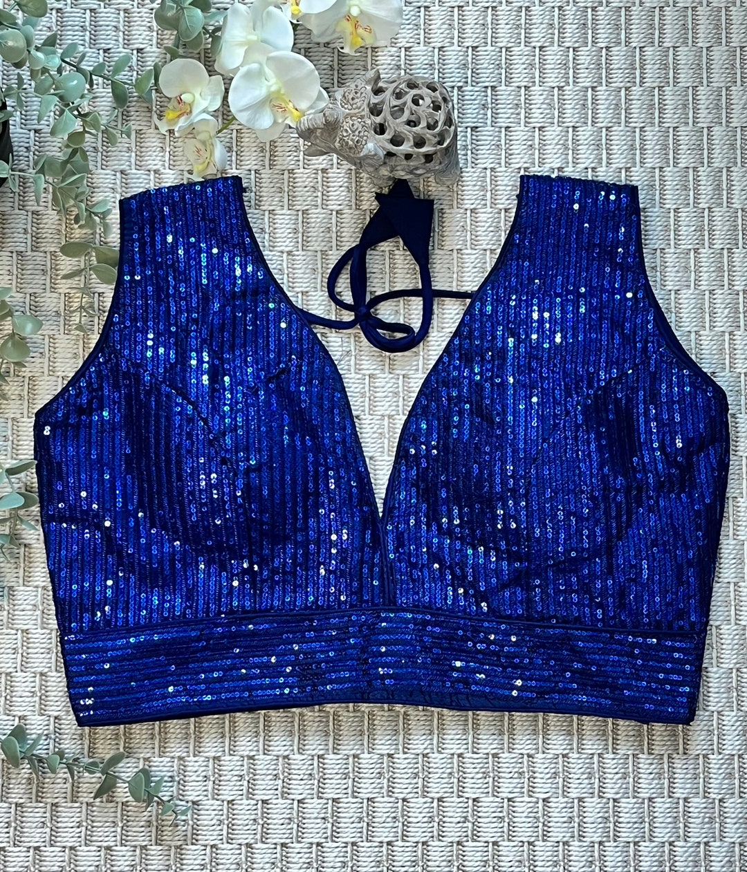 Robe De Soirée Windsor - Blanche à Paillettes Or - Taille S Sans Manches - Occasion TB