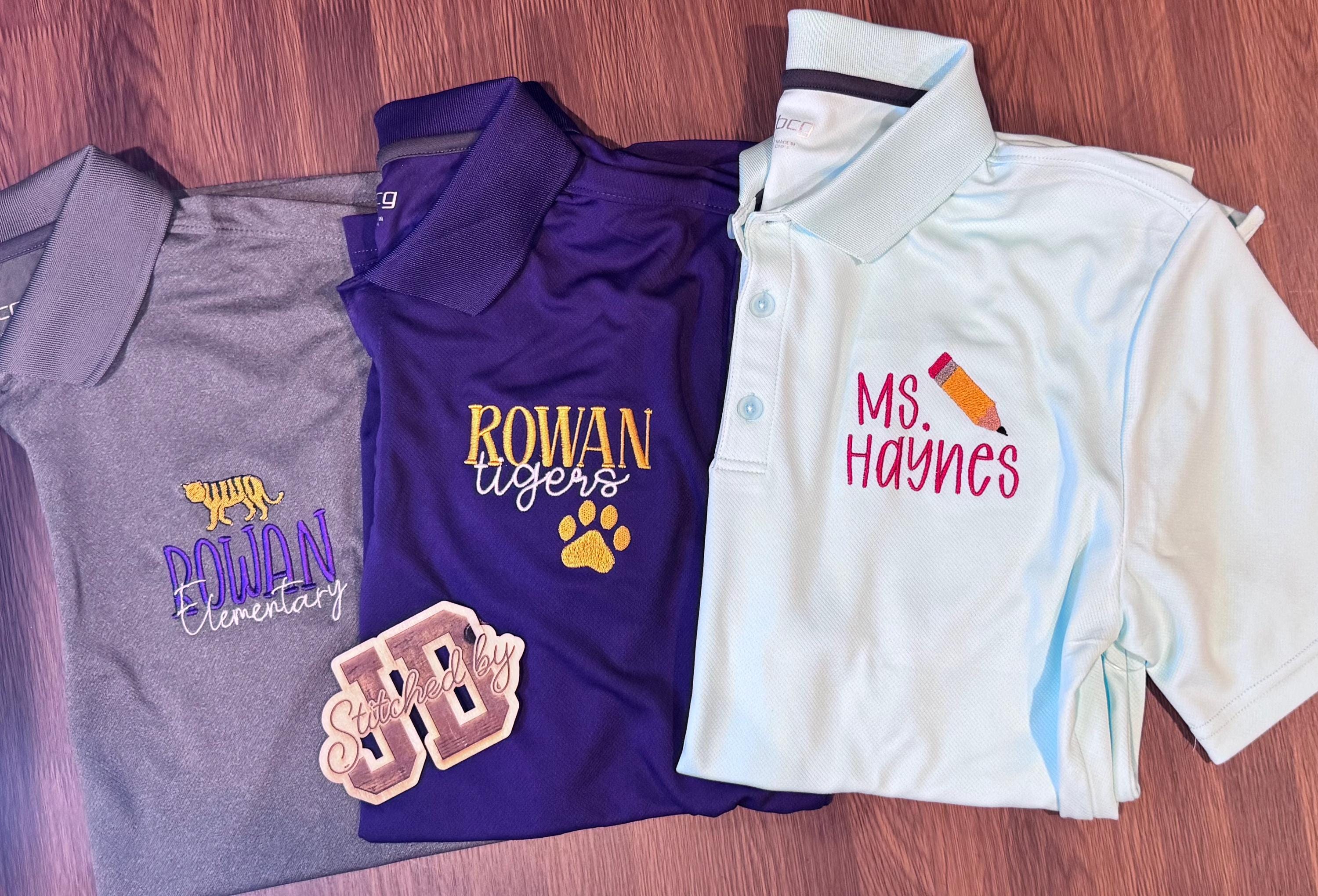 Custom Embroidered Teacher Polo Shirt, Personalized Name, Back to School Apparel