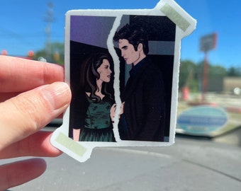 3” ripped photo waterproof sticker