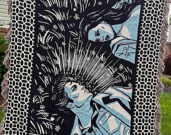 The Lovers Woven Blanket