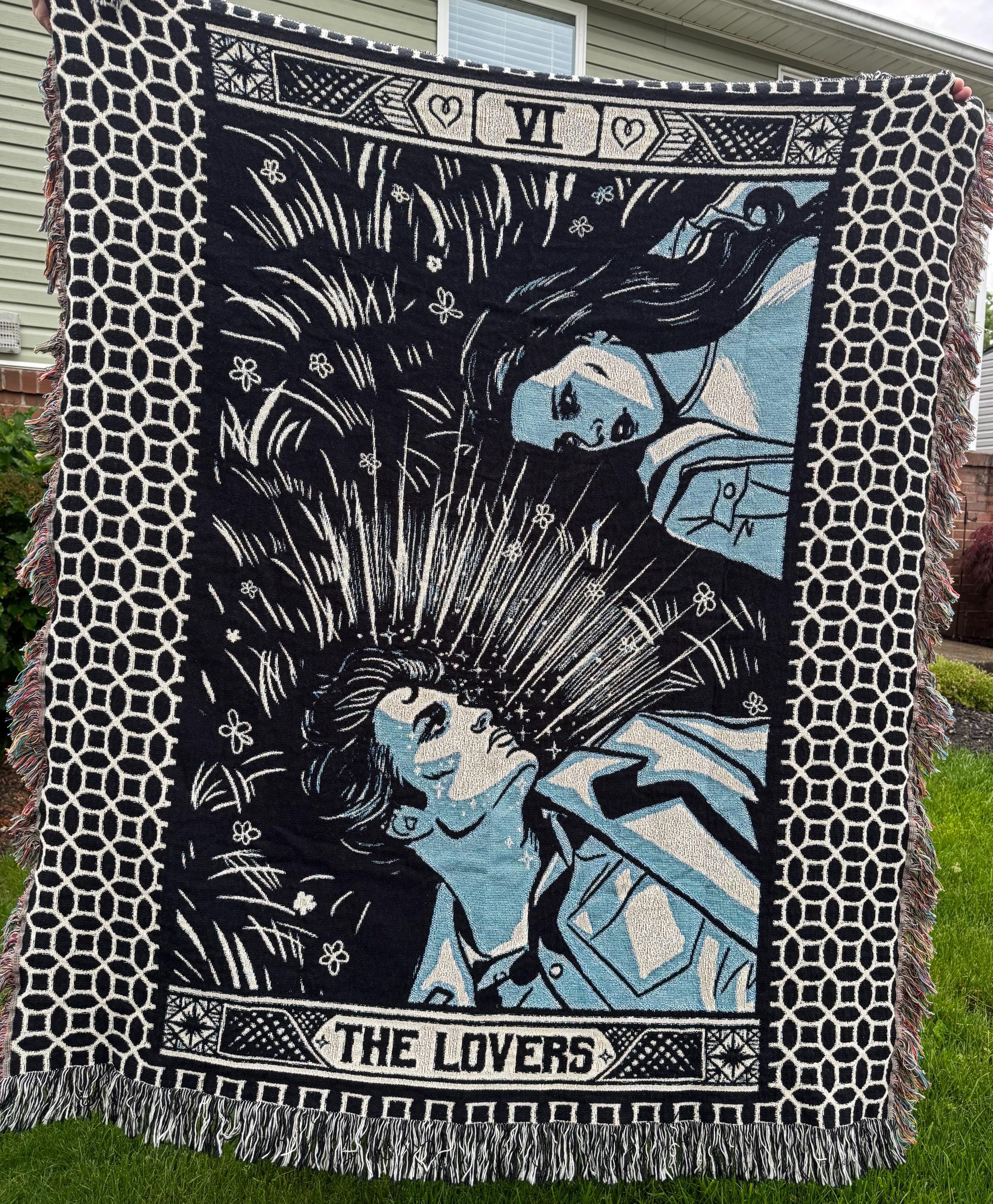 The Lovers Woven Blanket
