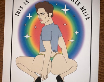 Bootylicious Edward parody Wall Art Print