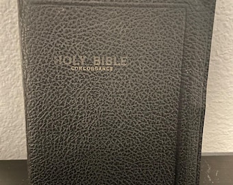 Vintage 1951 Holy Bible King James Version Authorized World Publishing Leather