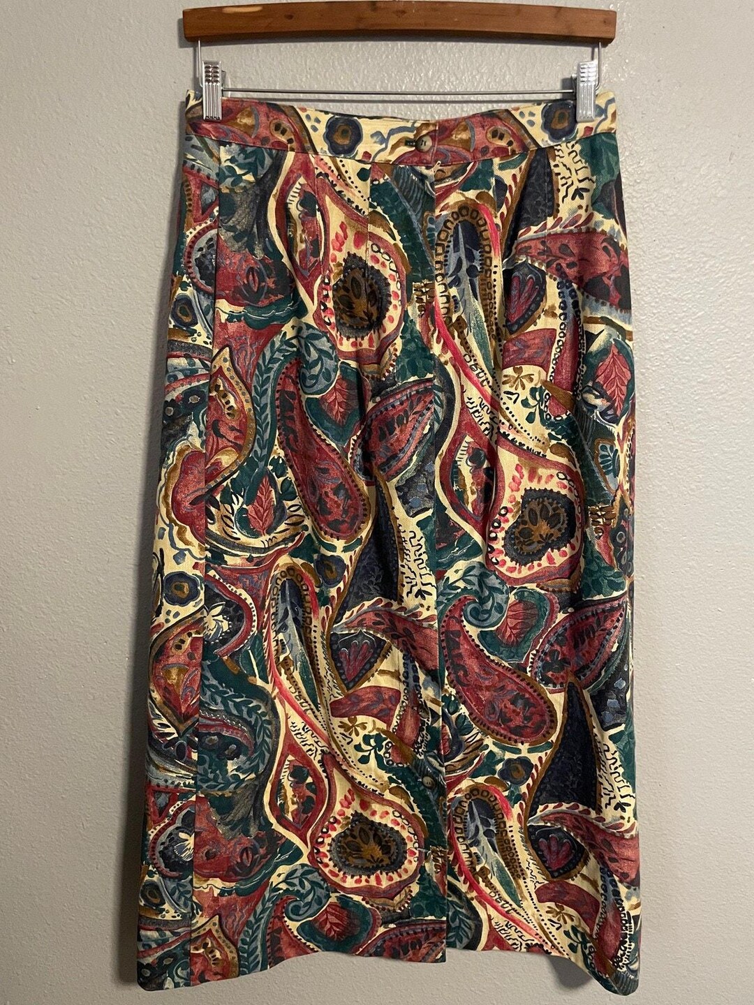 Vintage Bentley Arbuckle Skirt Womens Size 14 Colorful Abstract