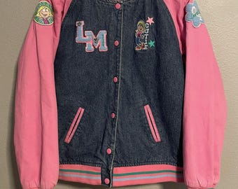 Chaqueta vintage de Disney Store de Lizzie McGuire para niñas, talla XL, vaquera, estilo universitario, año 2000, rara. LEER