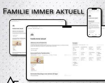 Familie altijd up-to-date - Notion-sjabloon