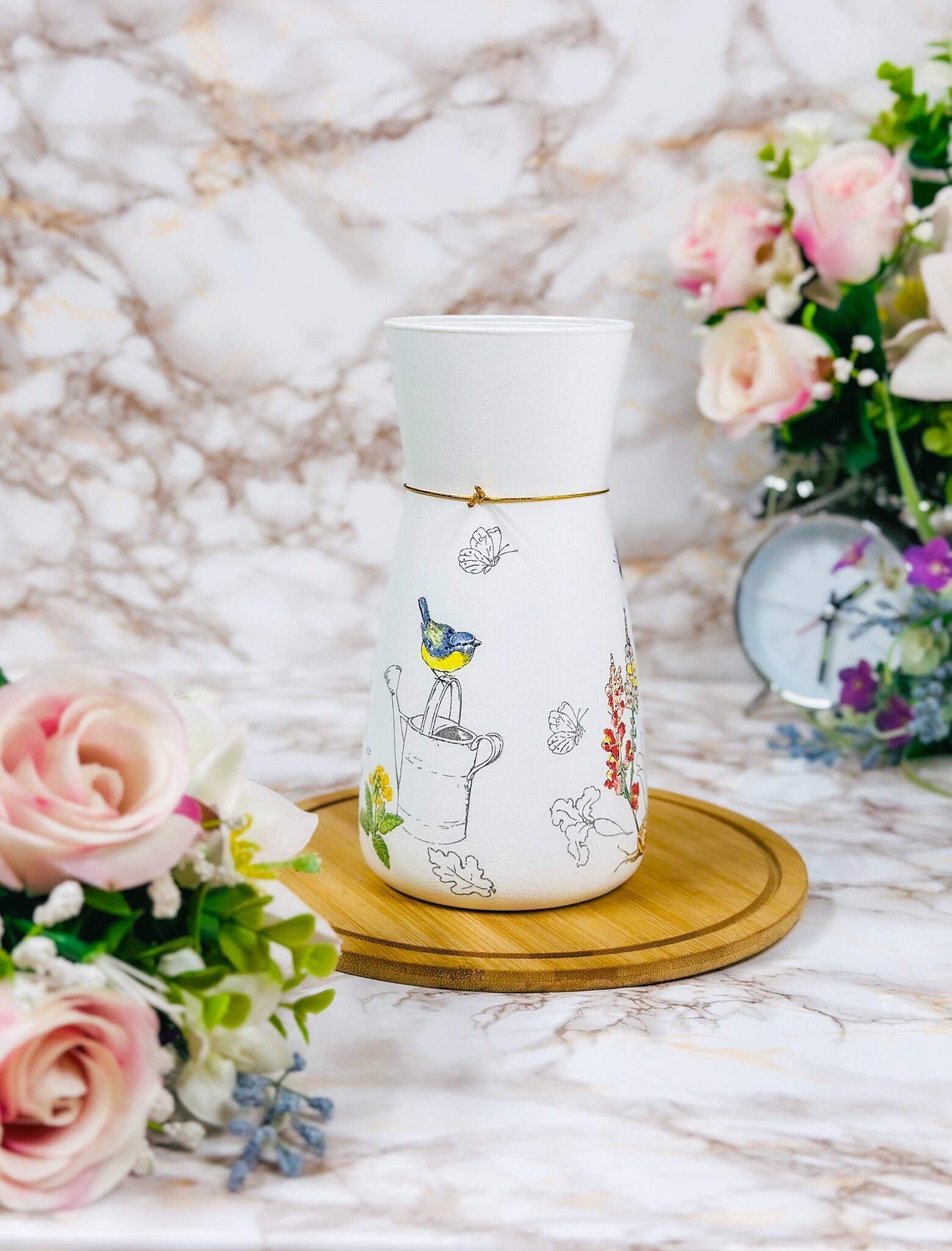 Peter Rabbit Vases Handmade Decoupage Glass Vase, Peter Rabbit Design - Etsy UK