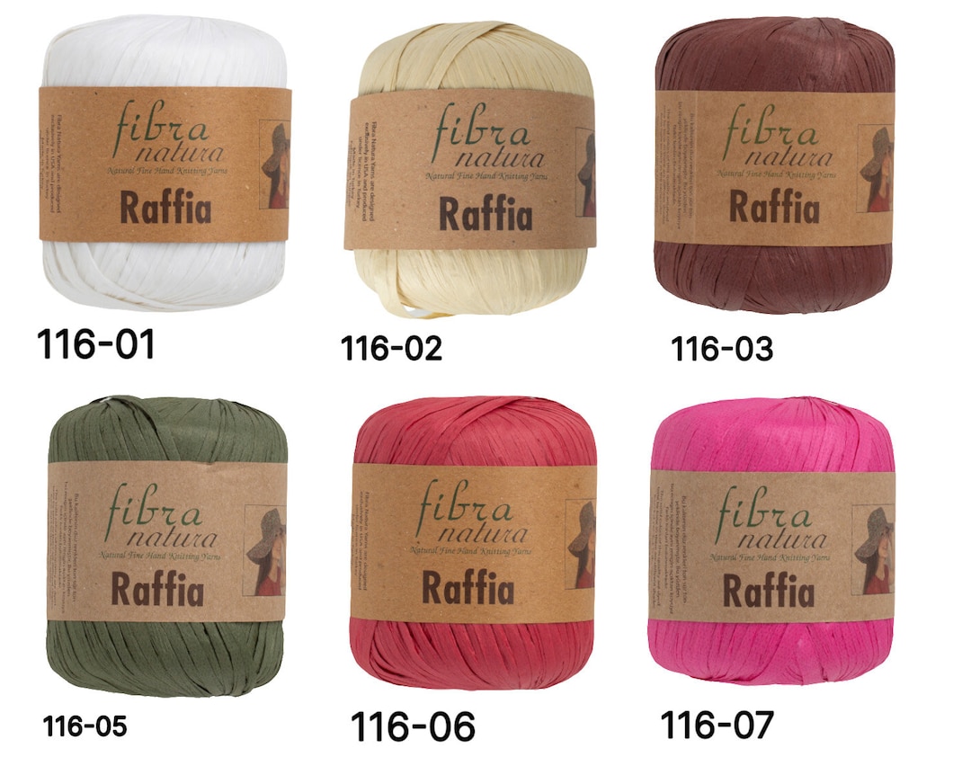 Fibra Natura Raffia & Fibra Natura Raffia Multi Paper Yarn - Etsy