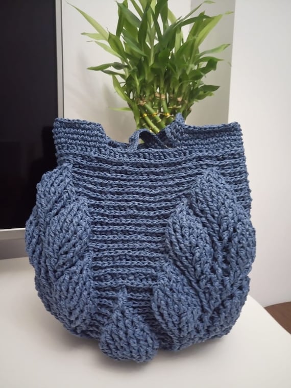Crochet leaf bag hotsell