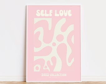 Pink Wall print, digital download print, cute wall art, retro wall decor, printable art, pink wall art, pink prints, pink poster, cute print