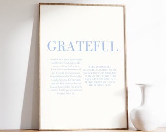 blue wall print, digital print, blue wall art, cute wall art, blue art prints, cute art print, blue poster, wall art prints