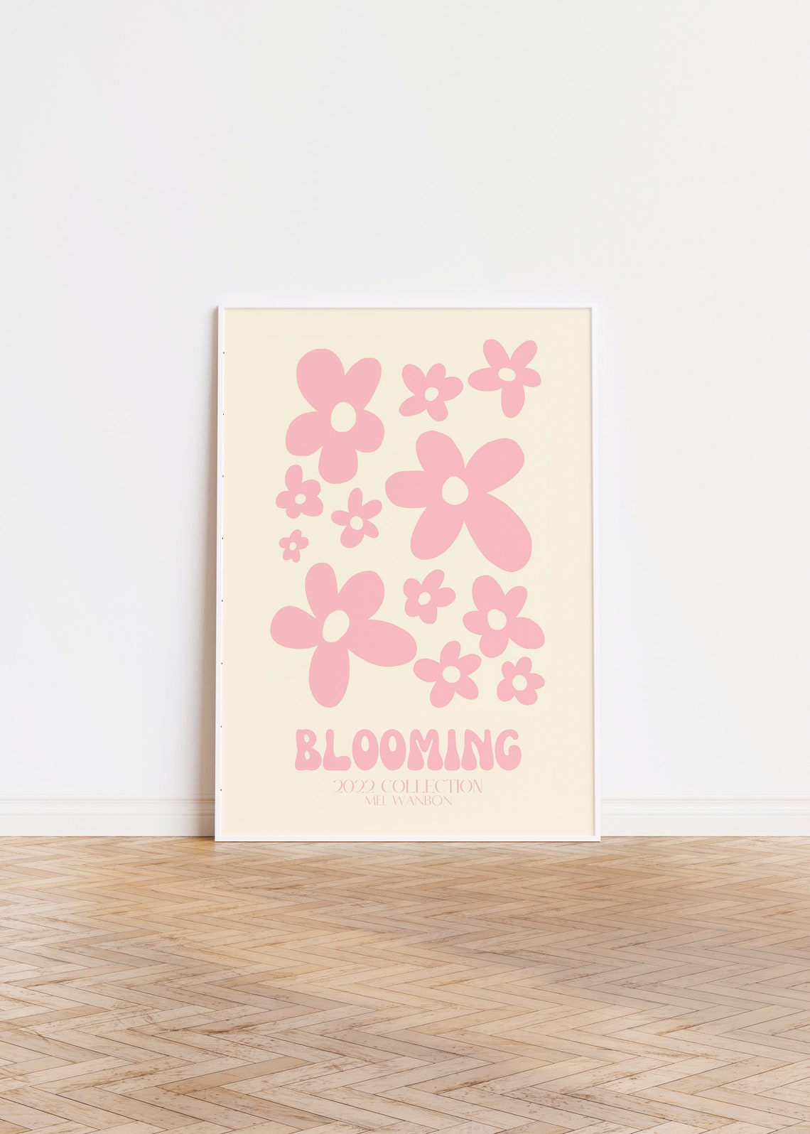 3 Pink Wall Prints Digital Prints Pink Wall Art Cute Pink Etsy