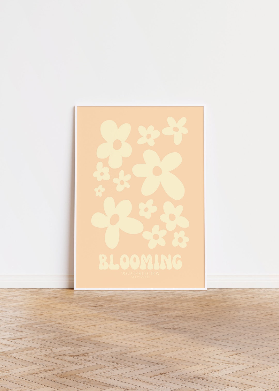 Flower Wall Print, Digital Download Print, Cute Wall Prints, Printable ...
