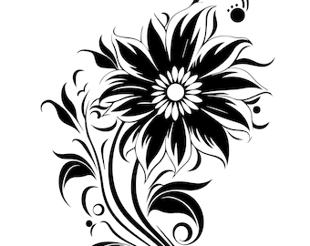 Creative Floral Bouquet | SVG/PNG/EPS Files | Instant Digital Download | Perfect for Crafts, Invitations, and Decor